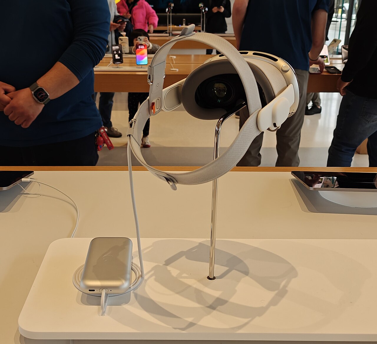 Apple Vision Pro with charger